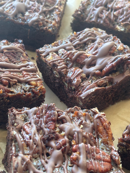 Caramelised Pecan Brownie