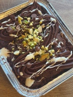 Pistachio Stuffed Chocolate Cake