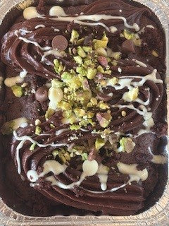 Pistachio Stuffed Chocolate Cake