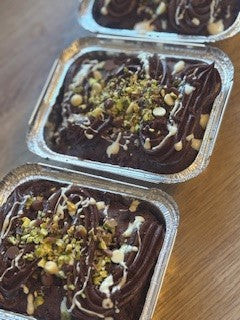 Pistachio Stuffed Chocolate Cake